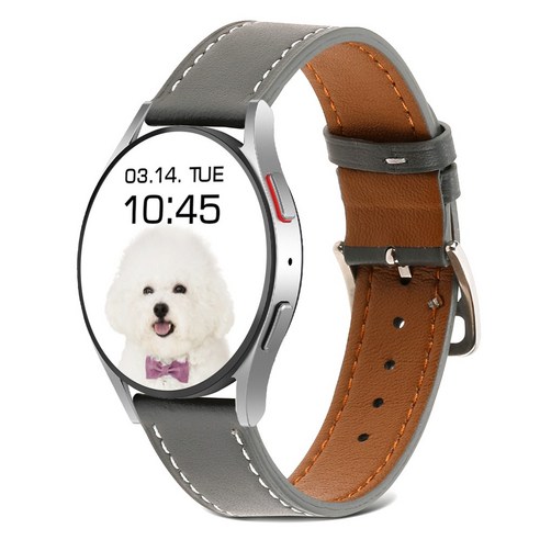 절묘한 선물을 주세요 2:고고플랜 갤럭시 워치 5 4 프로 클래식 가죽 스트랩 시계줄 40 44 20mm
